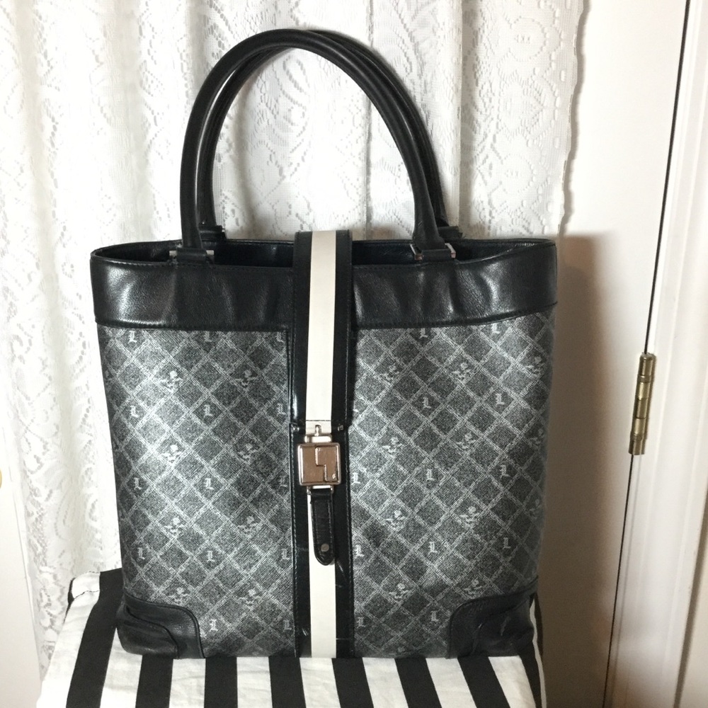 L.A.M.B. Silver Saddle Westfield Tote